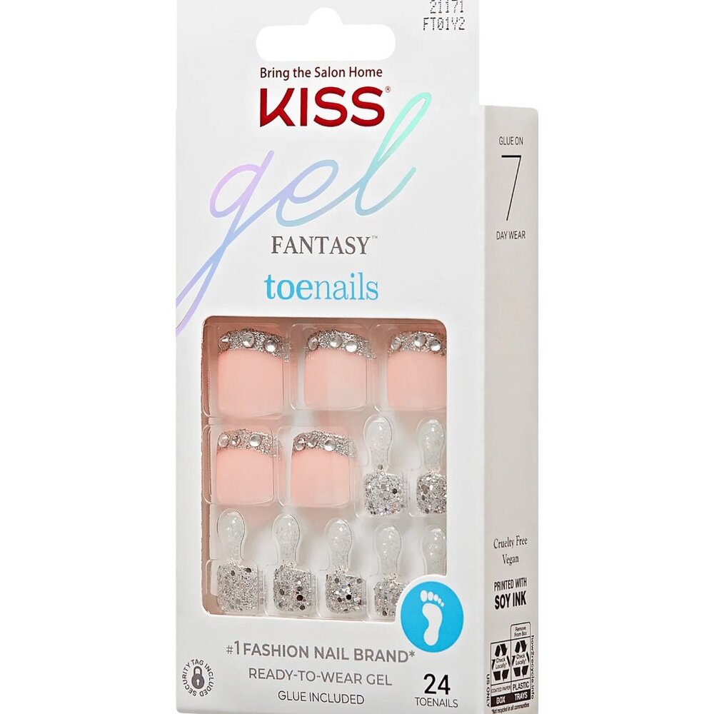 Kiss Gel Fantasy Toenails Pedicure Kit - Aesthetic Care
